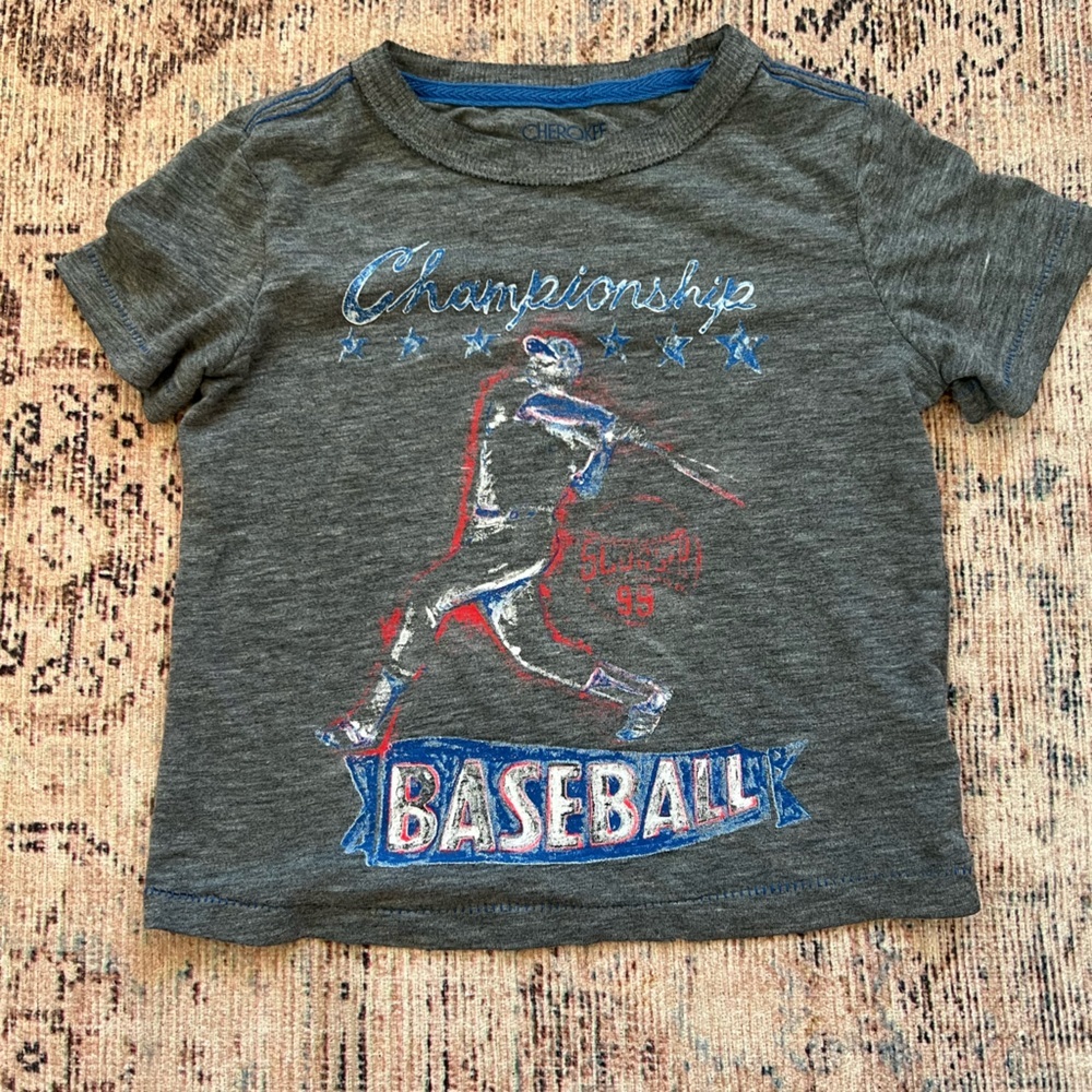 Cherokee Gray Championship Baseball Tee